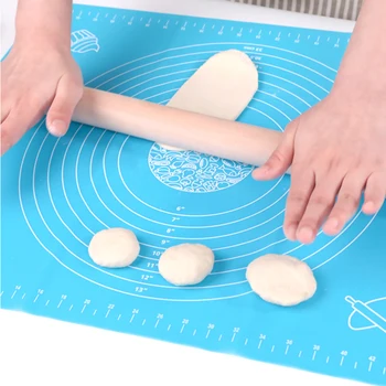 

Food Grade Thickened Pad Kneading Pad Pastry Cake Bakeware Baking Tool Non-Stick Surface Silicone Mat Rolling Dough Liner Pad