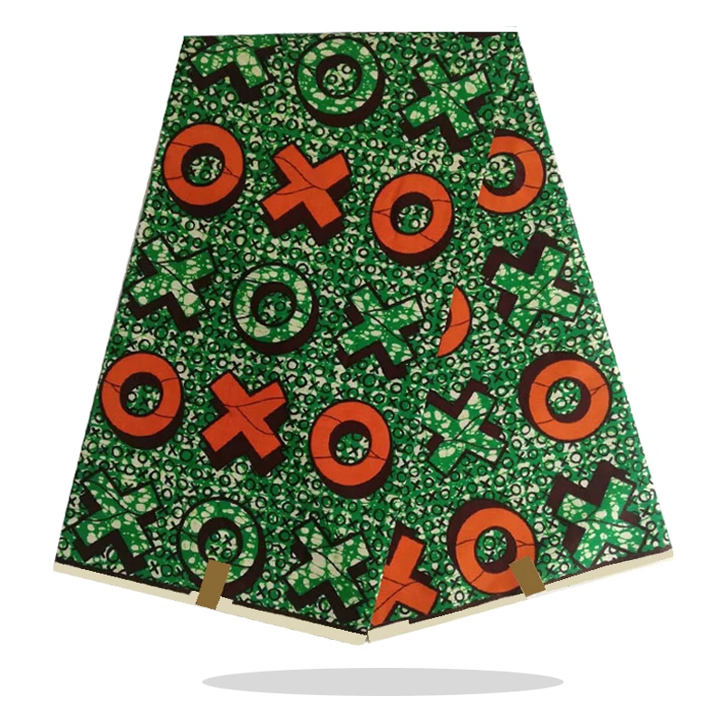 

Nigerian Wax Prints Fabric 100%High Quality Veritable Breathable Ankara African Printed Cotton Fabric 6 Yards For Sewing HL12