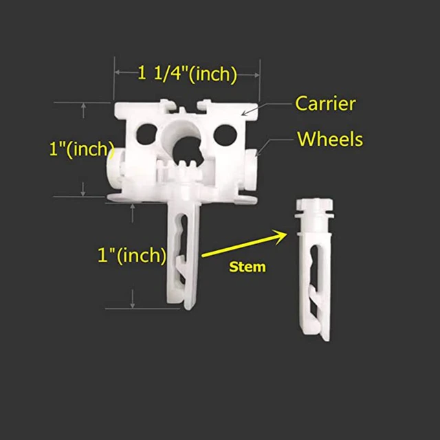 Vertical Blind Repair Carrier with Stem Vertical Blinds Repair Kit