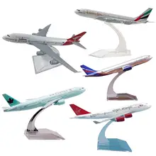 Kids Toy 1/400 16cm Kids Plane Model Toy A330 Diacast Airliner Plane Model Collectible with Base Education Gift