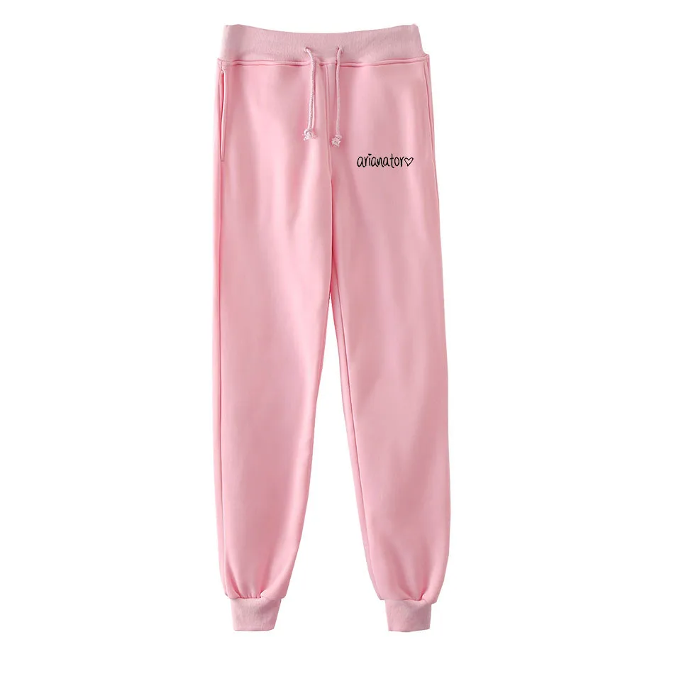 Ariana Grande Sweatpants Simple and Versatile Jogger Pants Women Casual Trousers Streetwear Ariana Grande Printed capri shorts