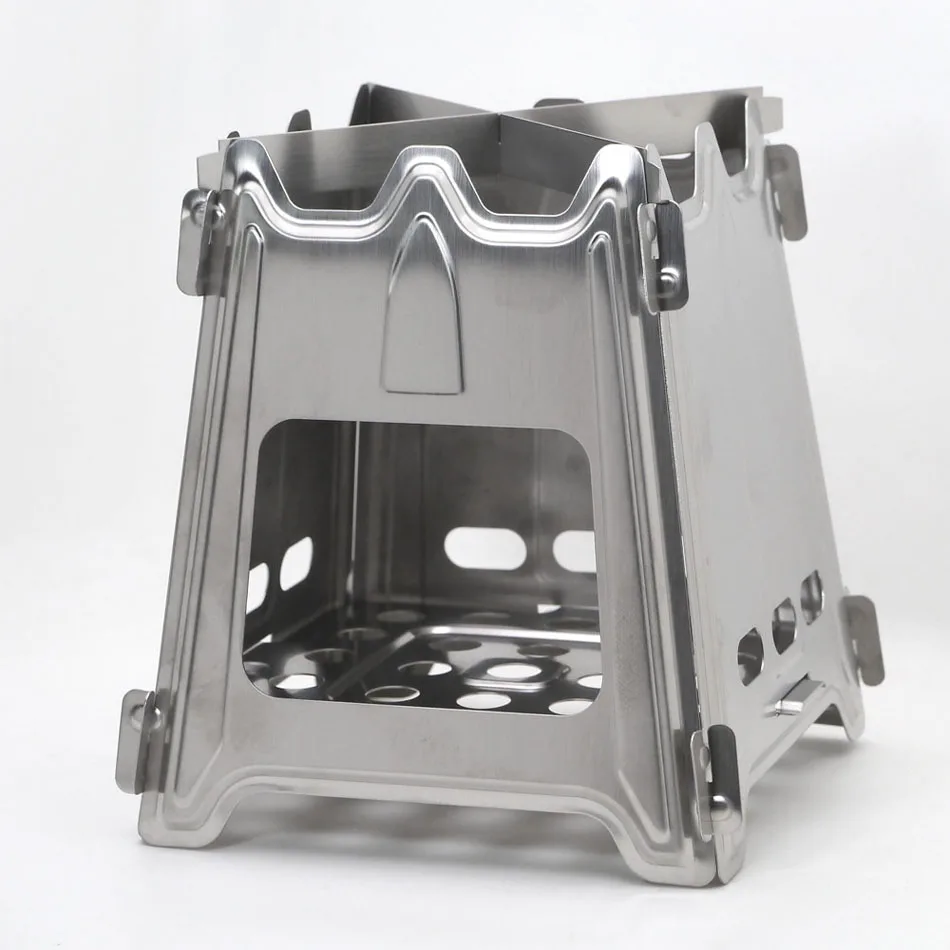 Уличная компактная складная деревянная плита из нержавеющей стали портативная