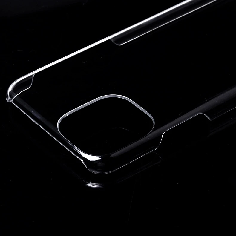 Тонкий прозрачный чехол для iPhone 11 Pro Max Crystal ультра жесткий пластиковый глянцевый защелкивающийся чехол для iPhone X XR XS Max Capa