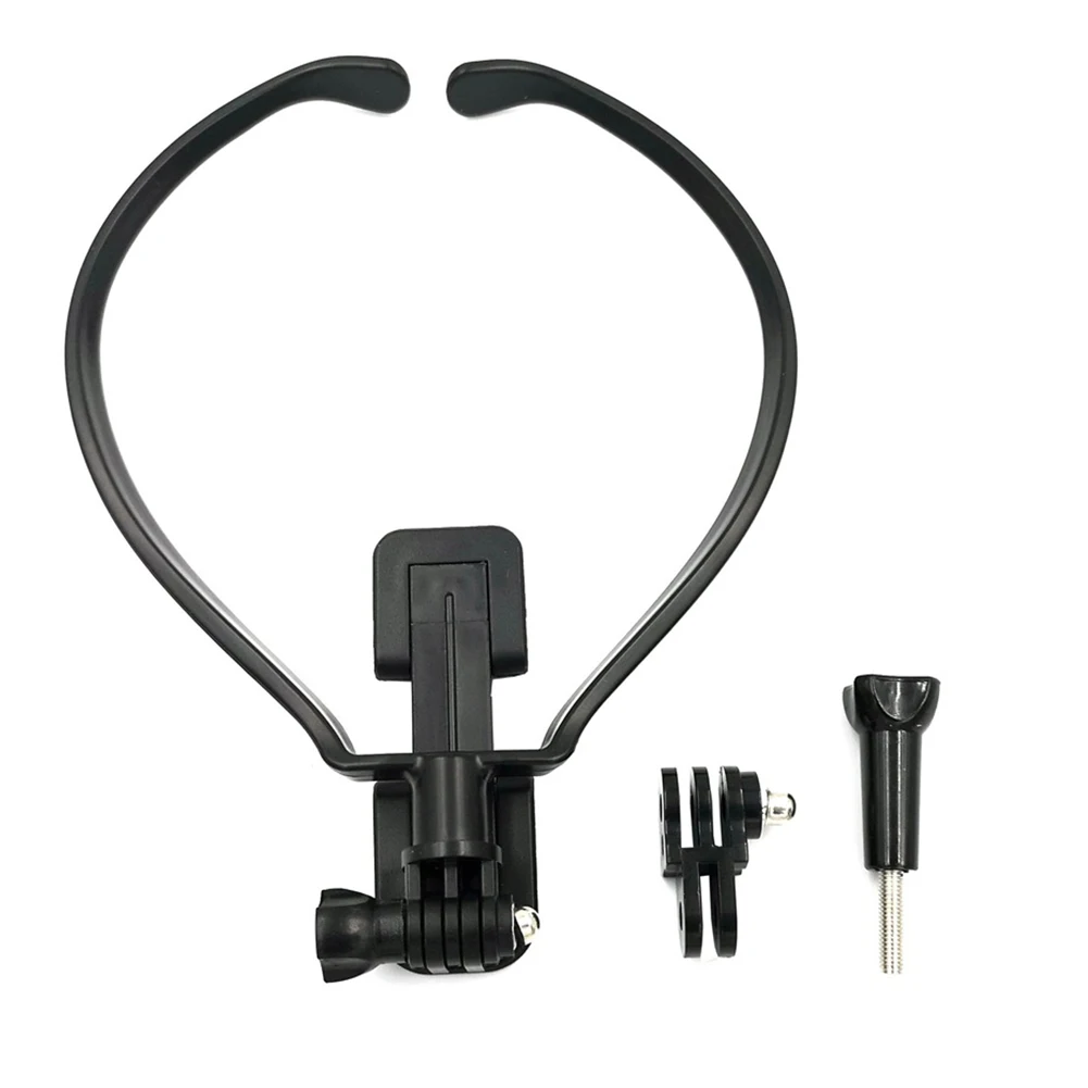 Носимая прочная подставка для крепления на шею ABS Action camera Черный инструмент регулируемое крепление для рук Универсальный держатель для телефона