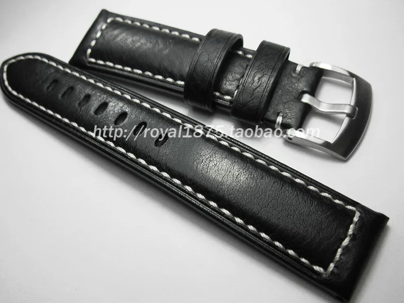 

Watchband 22 24 26mm Handmade thick high quality Wristband for Omega Panerai Mido straps Cowhide Leather Band Bracelet Belt