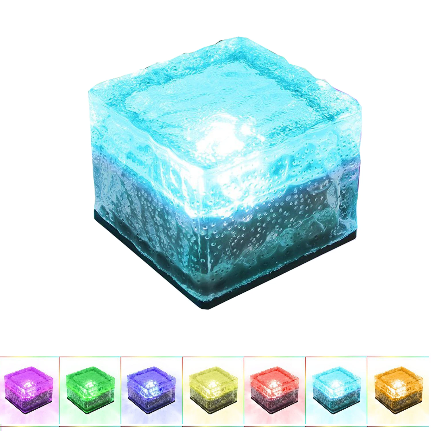 Thrisdar Luci Da Terra Solari Luci Da Giardino Solari Luci Da Esterno In Mattoni Di Vetro Per Esterni Per Patio Passerella Per Prato