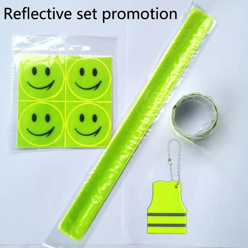 1 Juego de pegatinas reflectantes, pulseras para visibilidad del tráfico, Uso Seguro|reflective sticker|stickers reflectivestickers stickers - AliExpress