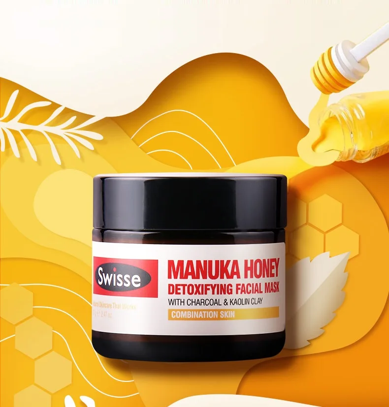 Австралия Swisse мед manuka Детокс-маска для лица 70g очистки Очистки Угри для пятна склонная подтяжка кожи Firmering