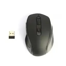  YR-907 Universal Ergonomic Wireless Mouse Portable 2.4G 1600DPI Optical Mouse with USB Receiver for PC Laptop Computer 