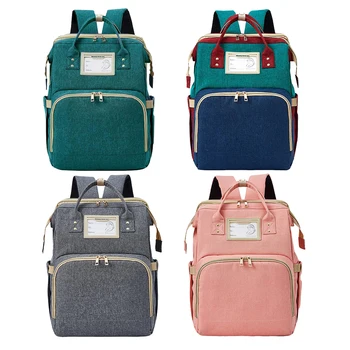 

Folded Mommy Baby Diaper Bag Travel Sleep Bed Portable Backpack Cing Station