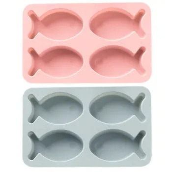 

Cake Baking 4 Cute Fish Handmade Craft Bathroom Kitchen Soap Mold Chocolate Cake Mold Multifunctional Kitchen Supplies