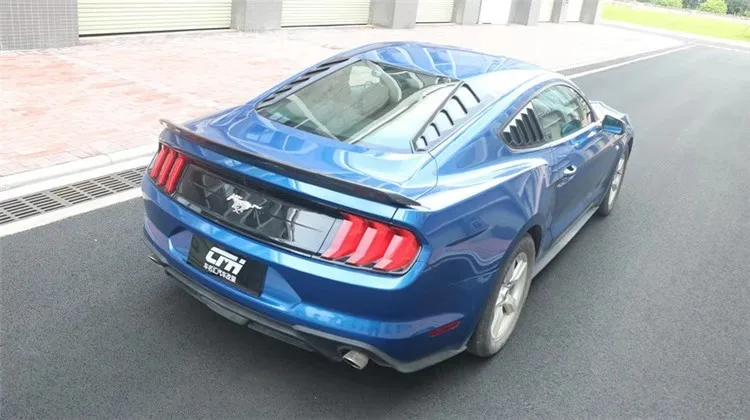 2 шт. ABS Материал заднего лобового стекла жалюзи Рамка литья Накладка для Fit Ford Mustang