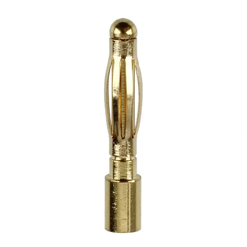 

2mm Inner Dia Male Banana Plug Bullet Connector Replacement 20 Pcs