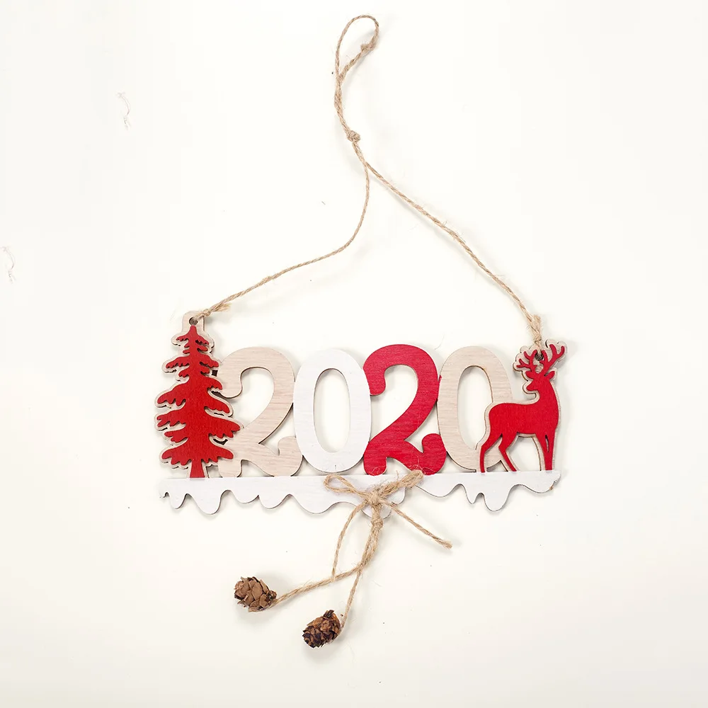 Новинка 2020 рождественское деревянное украшение Рождественское подвеска