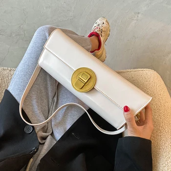 

Rectangle Designer Trending PU Leather Crossbody Bags for Women 2020 Small Branded Shoulder Handbags Women's Trend Hand Bag