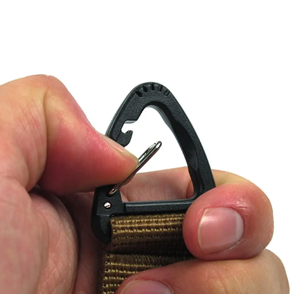 Outdoor Carabiner High Strength Nylon Key Hook Webbing Buckle Hanging System Belt Camping And Hiking Accessories | Спорт и