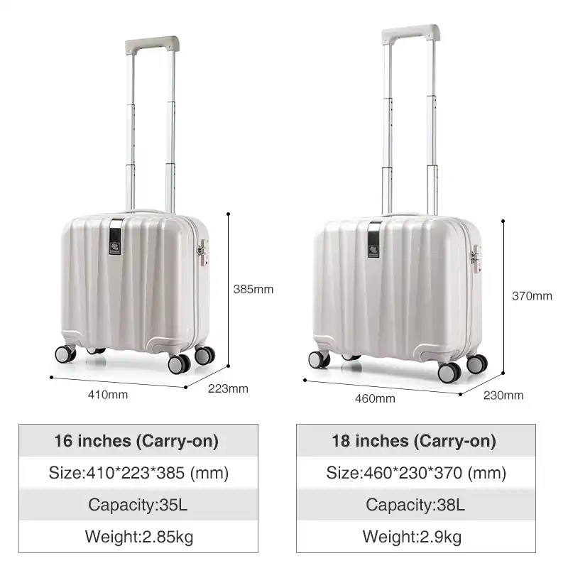 2 wheel hard shell suitcase