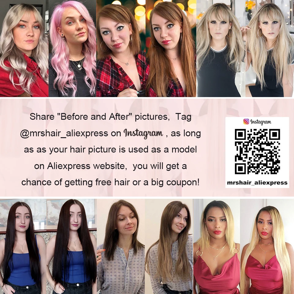 MRS HAIR пряди эффектом деграде (переход от темного к Цвета 150g 20 &quotКлип В Пряди
