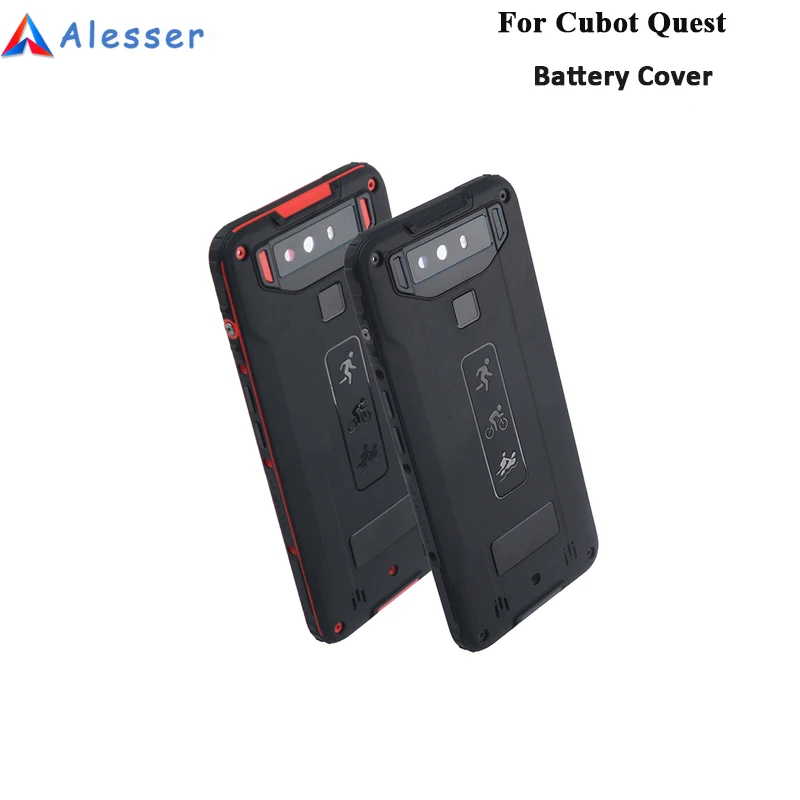 

Alesser For Cubot Quest Battery Cover Case with Heat Dissipation Replacement Slim Replacement Protective Battery Cover 5.5''