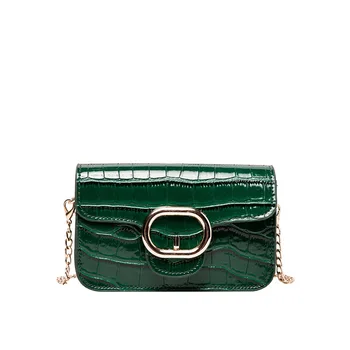 

Stone Pattern PU Leather Crossbody Bags for Women 2020 Ins Mini Shoulder Messenger Bag with Metal Handle Lady Travel Totes