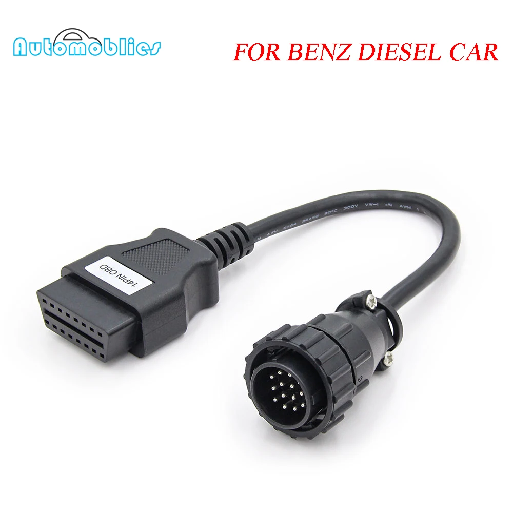 Диагностический адаптер OBD2 для Mercedes Benz дизельный 14 Pin OBD 14pin Разъем лучшее