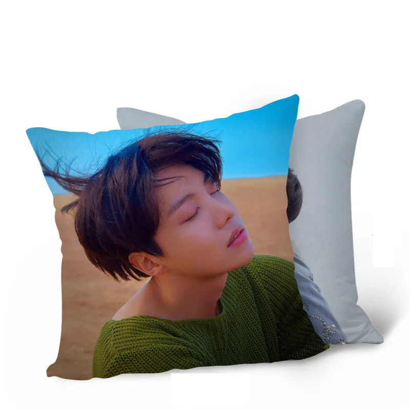 J-HOPE Kpop Bangtan мальчики поддельные любовь себя ответ оторвать ее квадратный диван подушка Ким Тхэ Hyung Suga Jimin Jung Kook Jin 40 см* 40 см - Цвет: J-HOPE