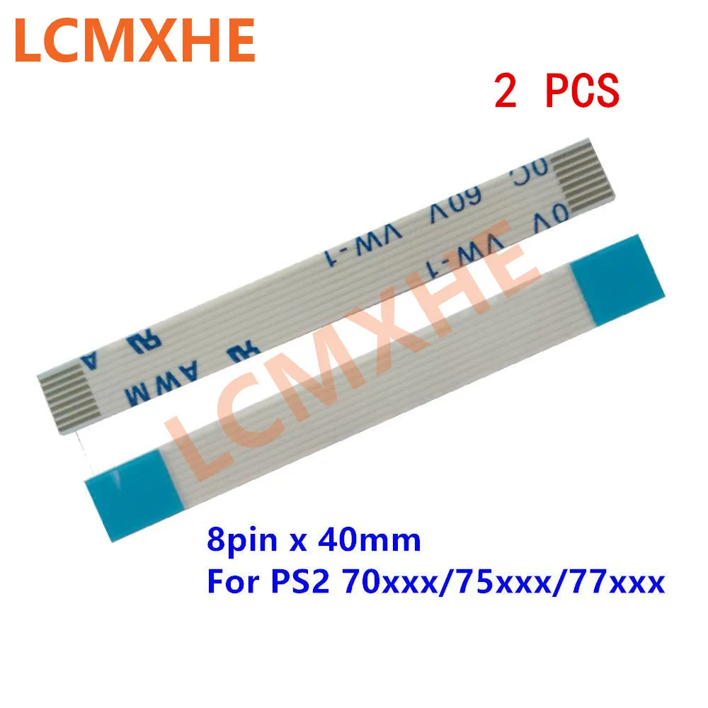 2pc 40mm flex 2 шт./компл. Мощность вкл/выкл переключатель сброса доска с 8pin гибкий ленточный кабель для sony PS2 SCPH 70000 75000 77000 79000 - Цвет: 2pc 40mm flex