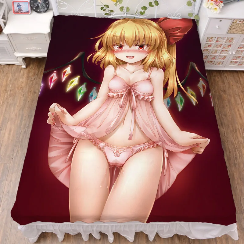Октябрь обновление японского аниме TouHou проект сексуальная девушка кровать молочное волокно простыни и одеяло летнее одеяло 150x200 см