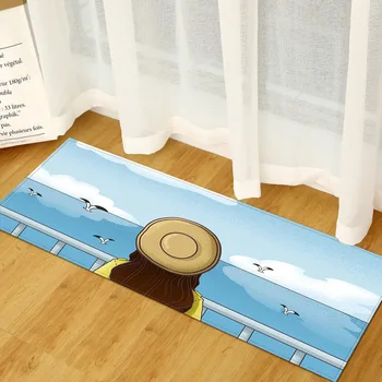 

Long Kitchen Carpet Non-slip Floor Mat For Living Room Door Mats Entrance Decoration Absorbent Bathroom Foot Rug Bedroom Mat