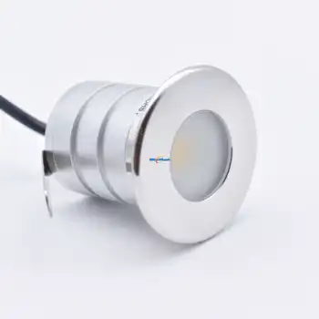 

3W 12V Mini LED Step Light D48MM 90 Degree 24V IP67 Spot Lights Aluminium Body Cut Hole 34MM Small Stair Uplight 6PCS/Lot