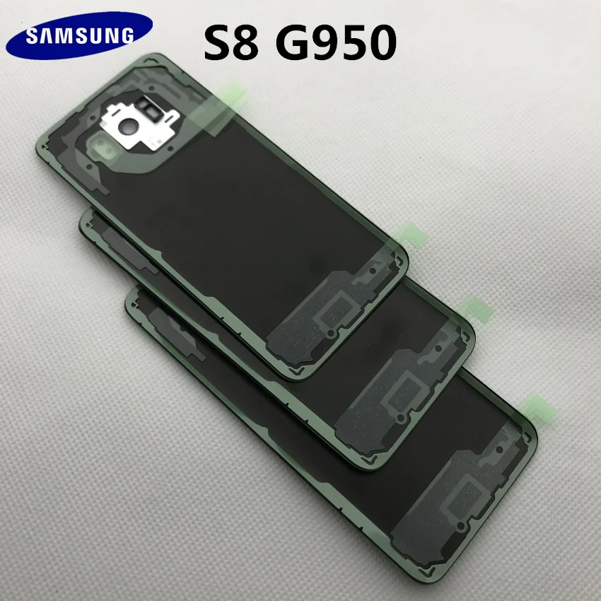 Новая Оригинальная Задняя крышка батареи для samsung Galaxy s8 edge G950 G950F Задняя стеклянная крышка корпуса с логотипом+ наклейка+ Инструменты