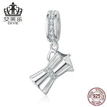 

Coffee Appliances Diy 925 silver original spacer beads for jewelry making Fit pandora charm bracelet