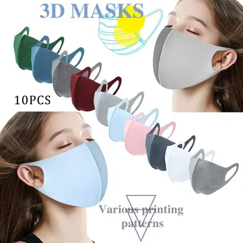 

Adult Reusable Mask cover Colorful Fabric Face Turban Stylish Fashionable Neutral Washable Mask Dust-Proof Face Mask Cover