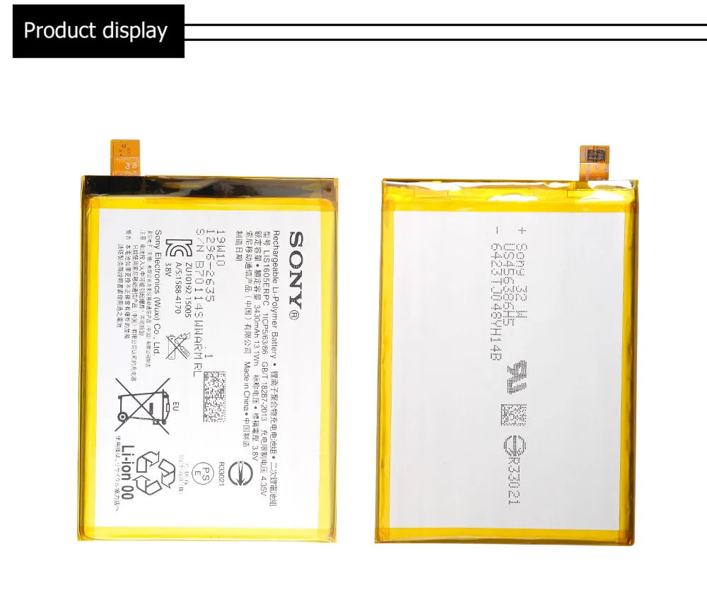 Аккумулятор для телефона sony для sony Xperia Z5 Premium Z5P Dual E6853 E6883 LIS1605ERPC 3430mAh Замена батареи Бесплатные инструменты