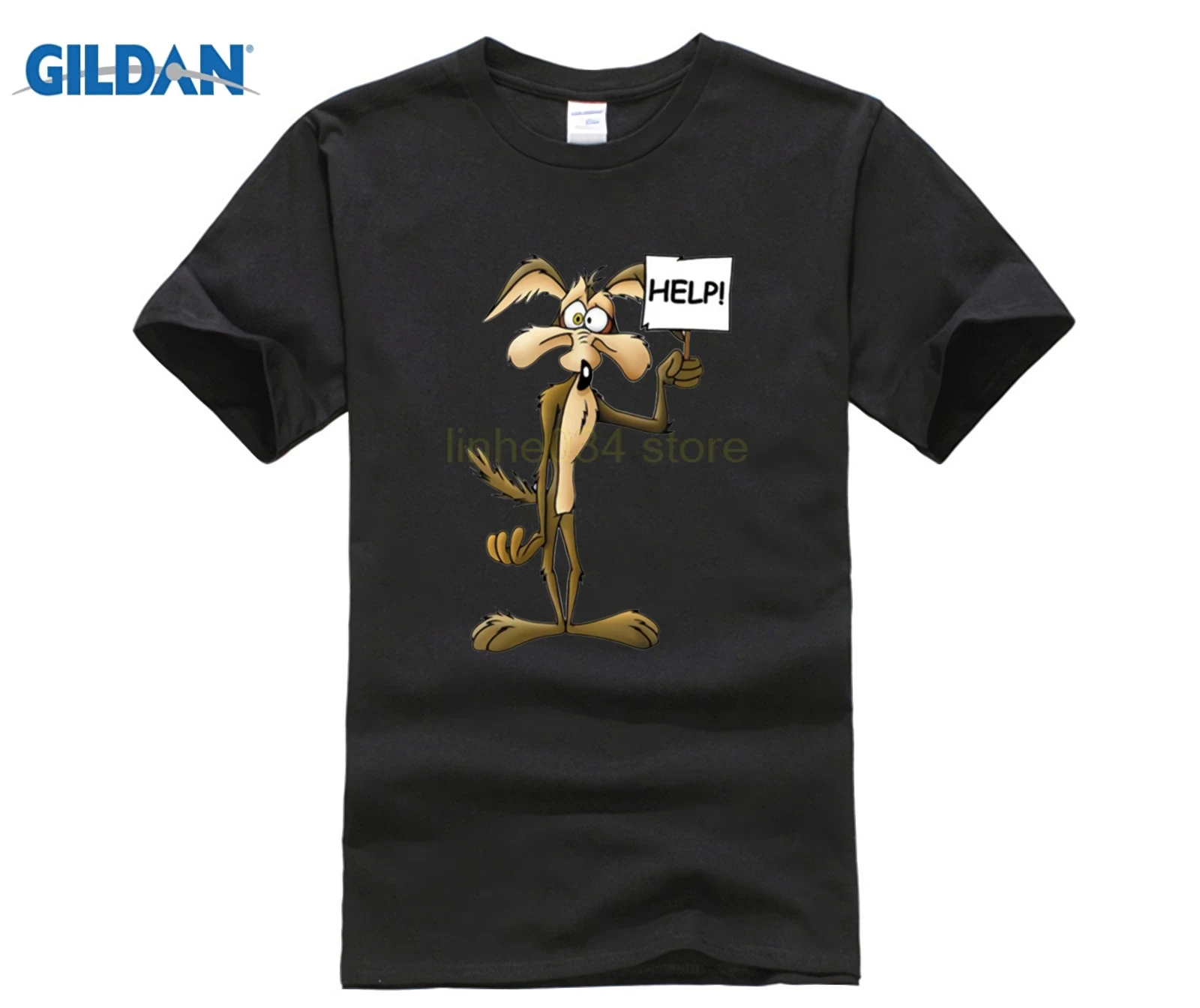 Wiley футболка с изображением койота Looney Tunes Road Runner Забавный мультяшный фильм