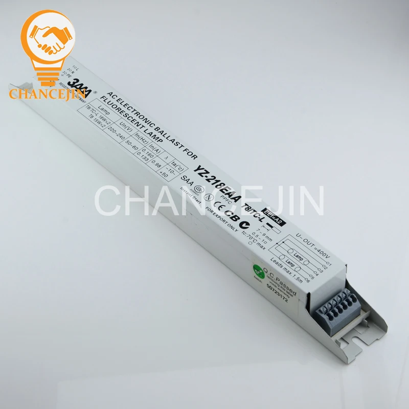 3AAA YZ218EAA T8/TCL 18Wx2 T8 15Wx2 AC electronic ballast for