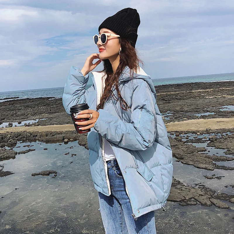 

Genuine Product 2019 Winter New Style Korean-style Wbss8171 Hooded Cotton-padded Clothes