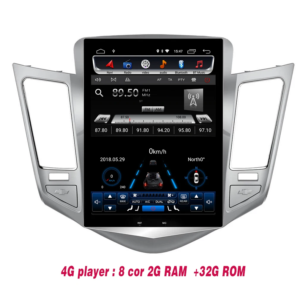 Top android 9.0 2G RAM car gps multimedia stereo radio player for focus salon Cruze  insignia navigation system 6