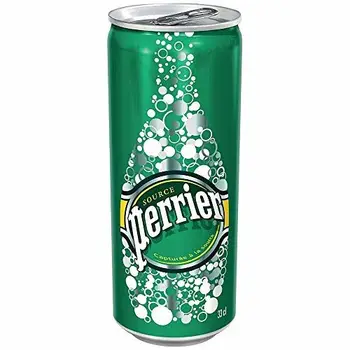 

Perrier Natural Sparkling Mineral Water 24x 330ml Slim Can -