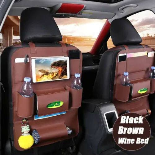 Car Seat Organizer Back Bag Storage Holder Drinks Travel Multi-function Pocket Stowing Tidying Auto Accessories | Автомобили и