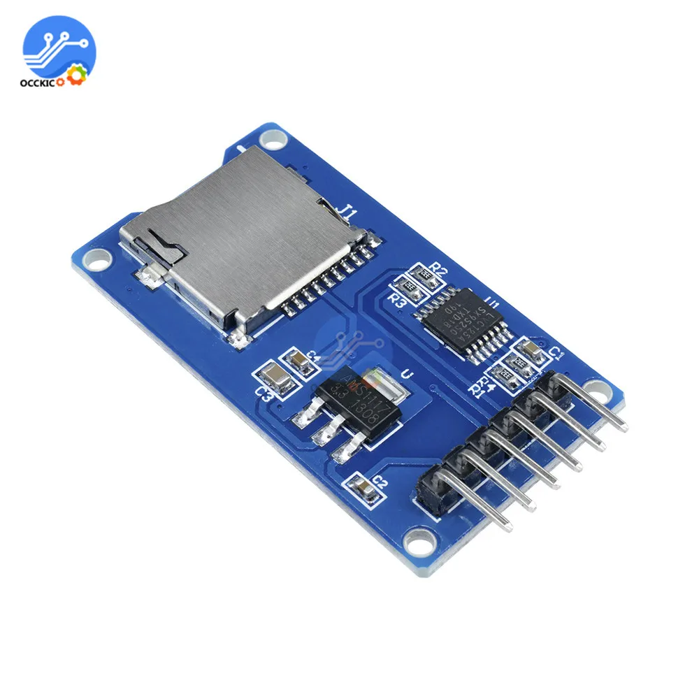 Плата для хранения карт Micro SD V1.0 Mciro TF адаптер защитный модуль памяти SPI Arduino New|spi