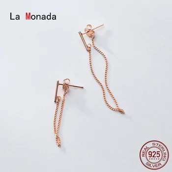 

La Monada Asymmetrical Stud Earrings For Women Silver 925 Rear Hanging Fine Women Earrings Jewelry Stud Earrings 925 Silver