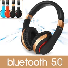 Беспроводные складные наушники bluetooth 5,0, тяжелый бас, стерео гарнитура, наушники с микрофоном/TF/FM для iPad планшетов/телефонов/ПК/ноутбука