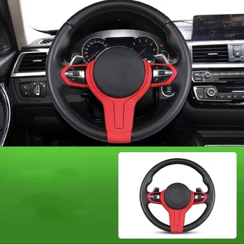 

Carbon Fiber Style Car Interior Steering Wheel Decoration Cover Trim Mouldings For BMW F20 F21 F32 F12 1 2 3 4Series M-Sport LHD