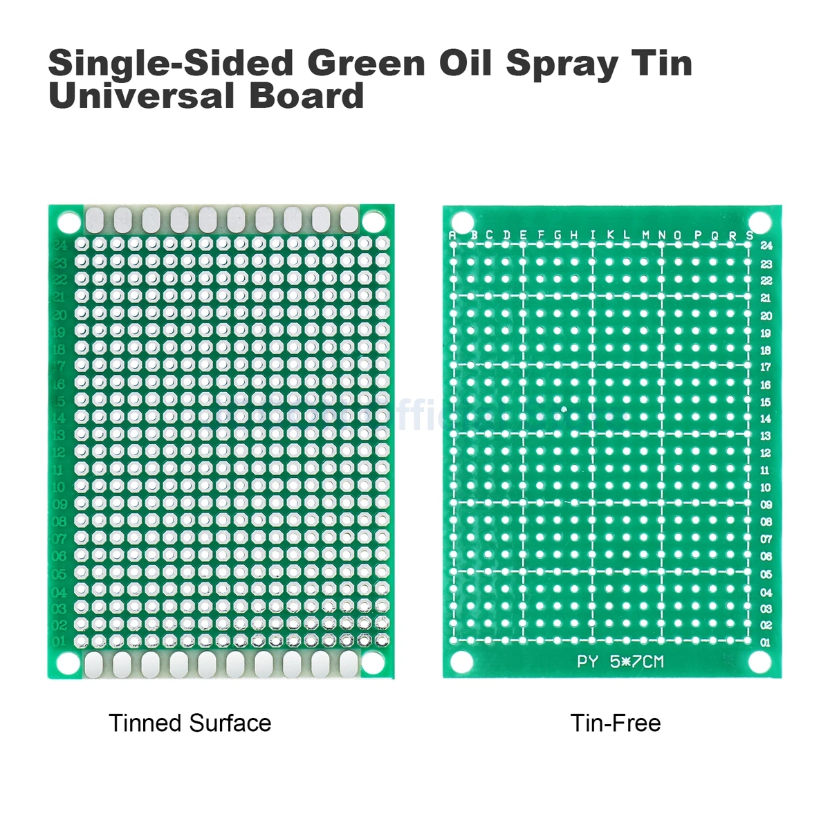 1PCB Board Single Side Prototype DIY Universal Printed Circuit 2x8 3x7 4x6 5x7 6x8 7x9 8x12 9x15cm Protoboard Soldering Plate