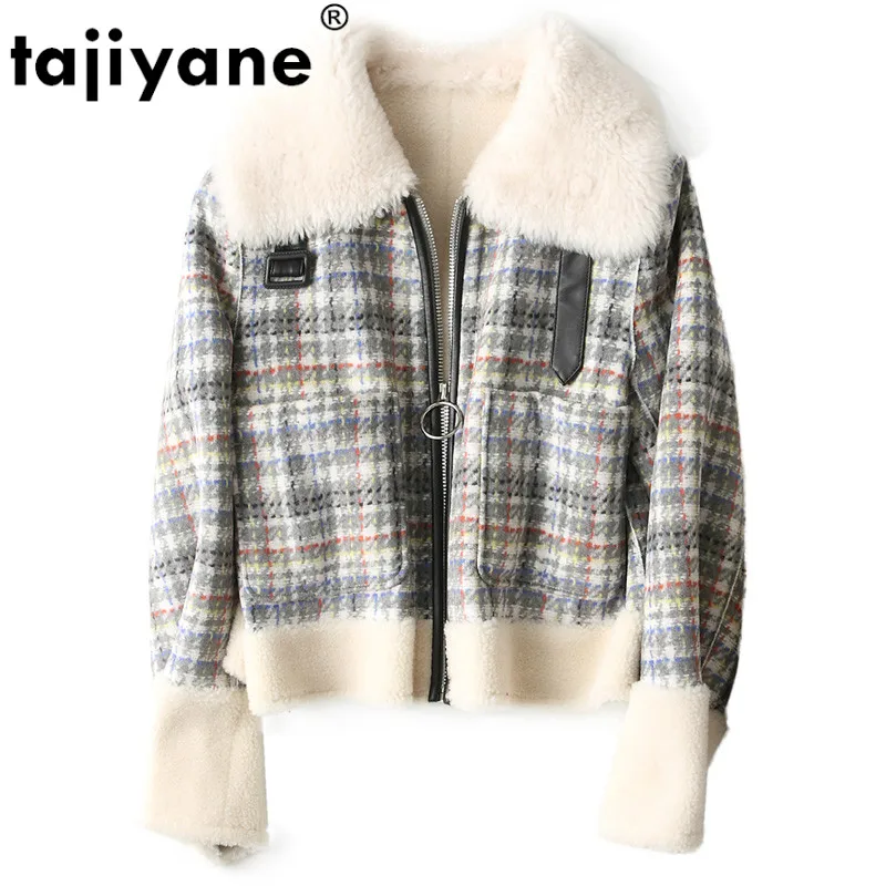 

Real Fur Coat Wool Jacket Sheep Shearling Fur Autumn Winter Coat Women Clothes 2018 Korean Short Coats Manteau Femme Hiver ZT893