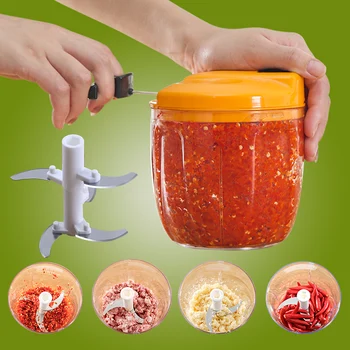 

Large Capacity Manual Cutter Meat Mincing Machine Garlic Aid Accessories Kitchen Food Processor Mutfak Robotu Kitchen BY50JR