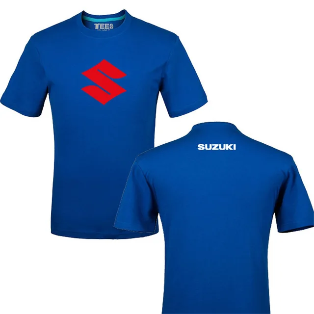 Забавная футболка с логотипом Suzuki из хлопка с принтом Летняя Повседневная футболка унисекс футболки d