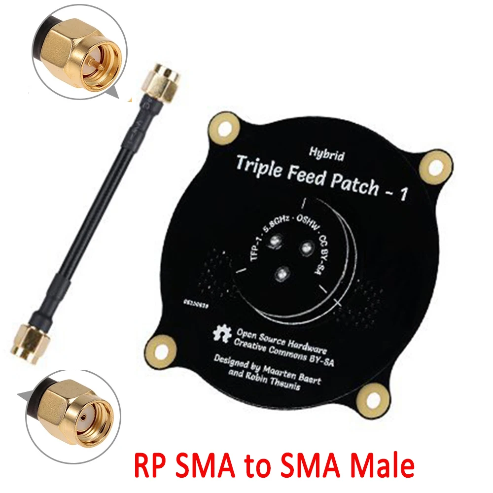 5 8 ГГц Тройная патч-антенна SMA/RP SMA Направленная круговая поляризованная антенна