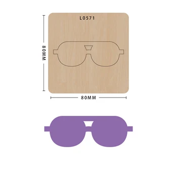 

Making Decor Supplies Dies Template Knife moldized wood die cutting die decoration for glasses suitable for big shot machines